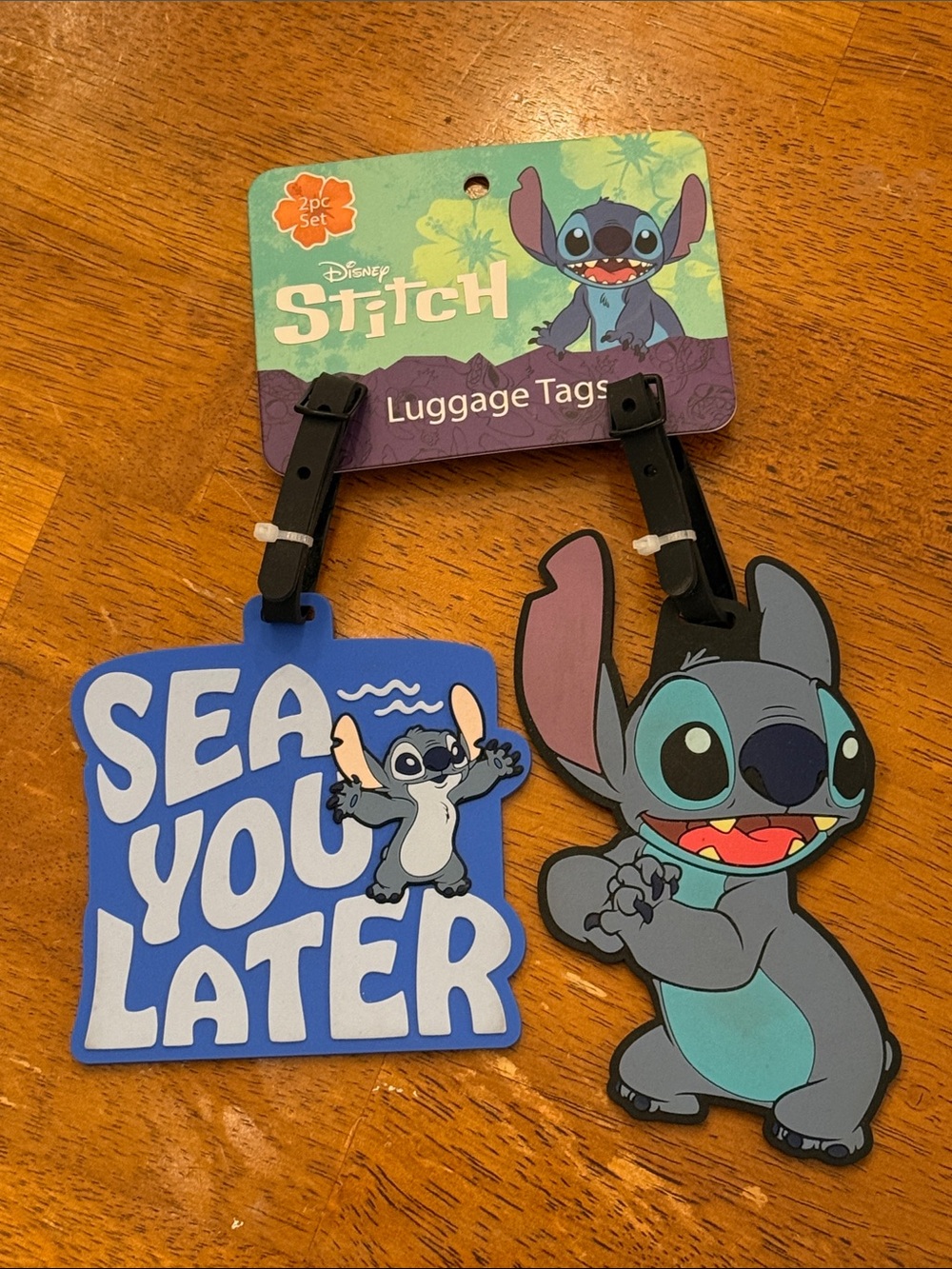 Disney Stitch Luggage Tags - Blue, Teal, Purple